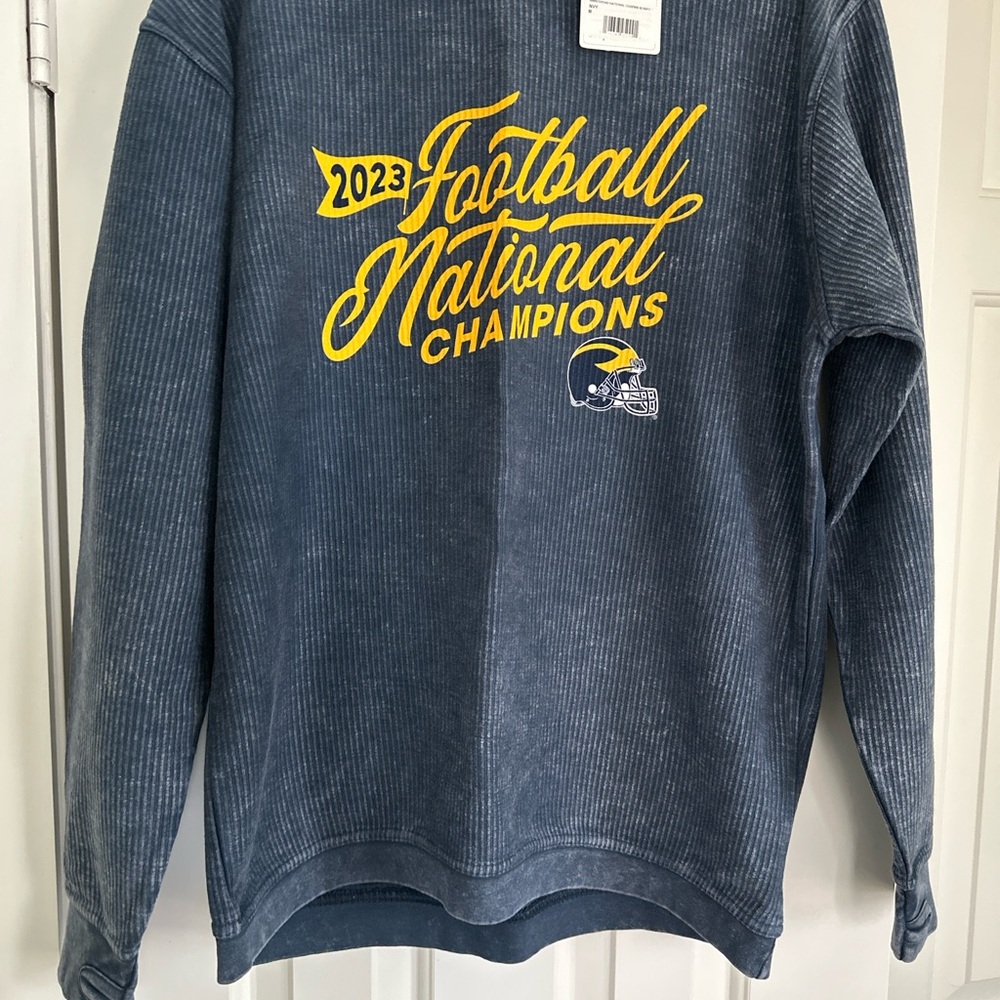 Women’s University of Michigan National Champions corduroy Sweatshirt